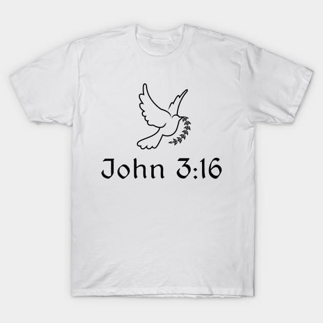 John 3:16 T-Shirt by swiftscuba